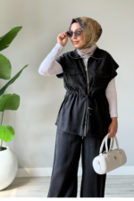 Tensel Yelekli Takım - Antrasit - Görsel 2